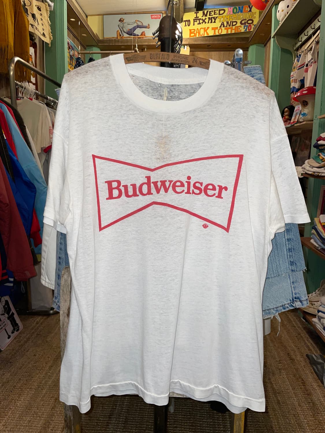 1980-90's Vintage Budweiser Logo T-Shirt 상품이미지2