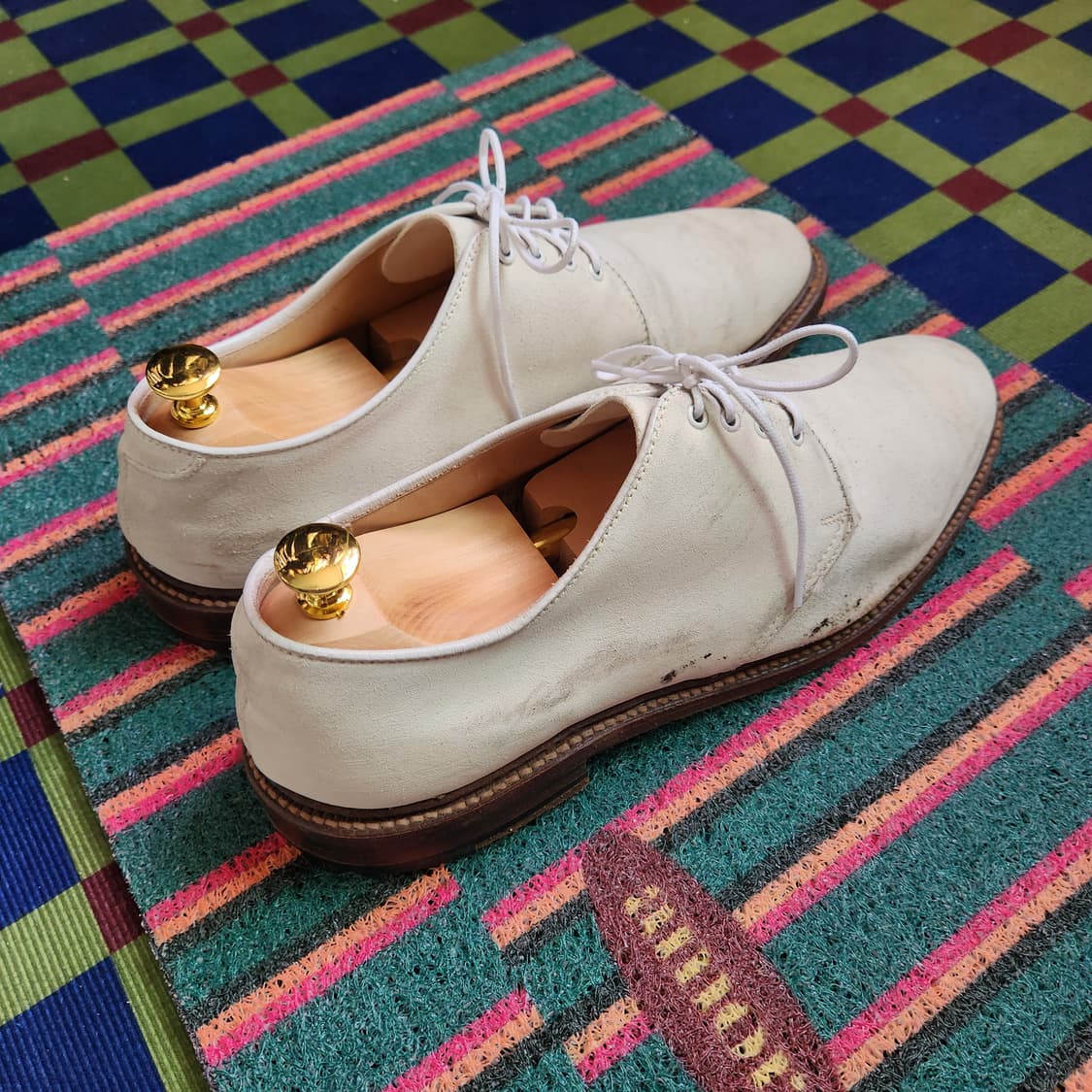 알든 2635 유니페어 별주 화이트 벅스 슈즈 상품이미지2