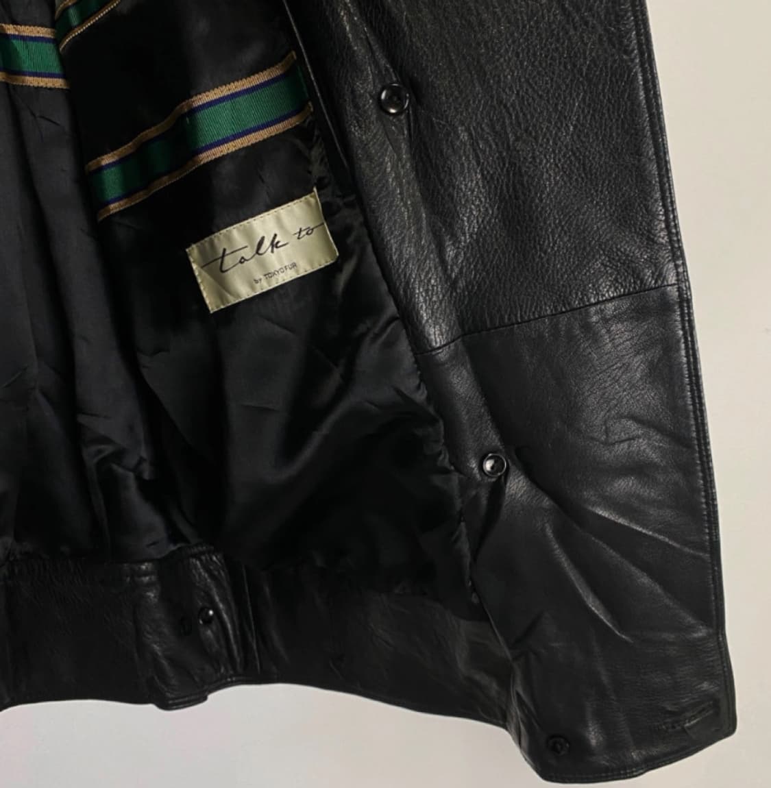 Japanese vintage 90s leather jacket  상품이미지4