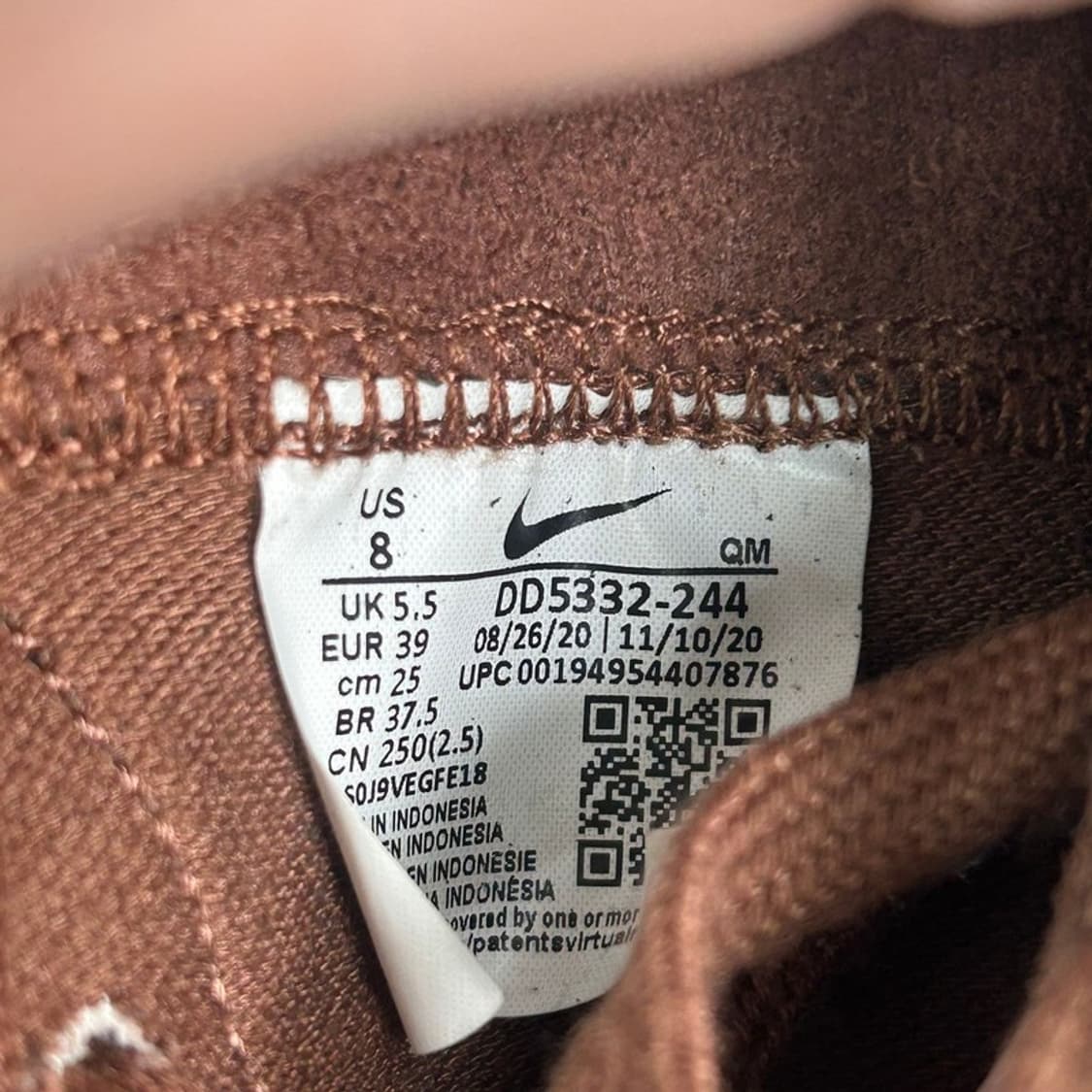 NIKE 블레이저 미드 77 커피 스니커즈 250 상품이미지6