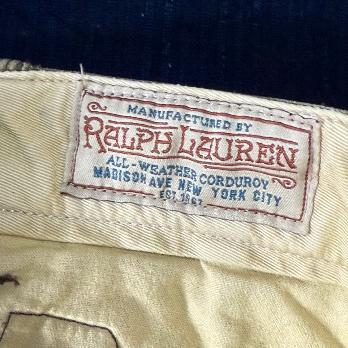 90's 복각 폴로 랄프로렌 올웨더 코듀로이 팬츠 30 상품이미지4
