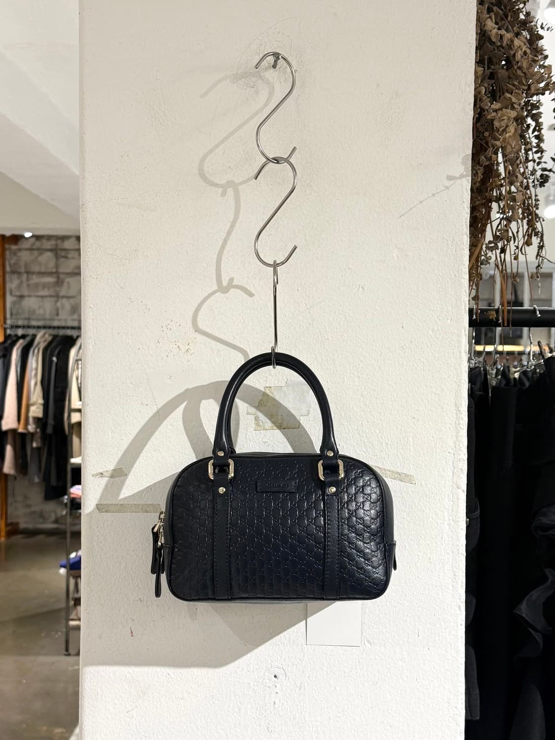 구찌 네이비 마이크로시마 스몰 토트백 상품이미지2