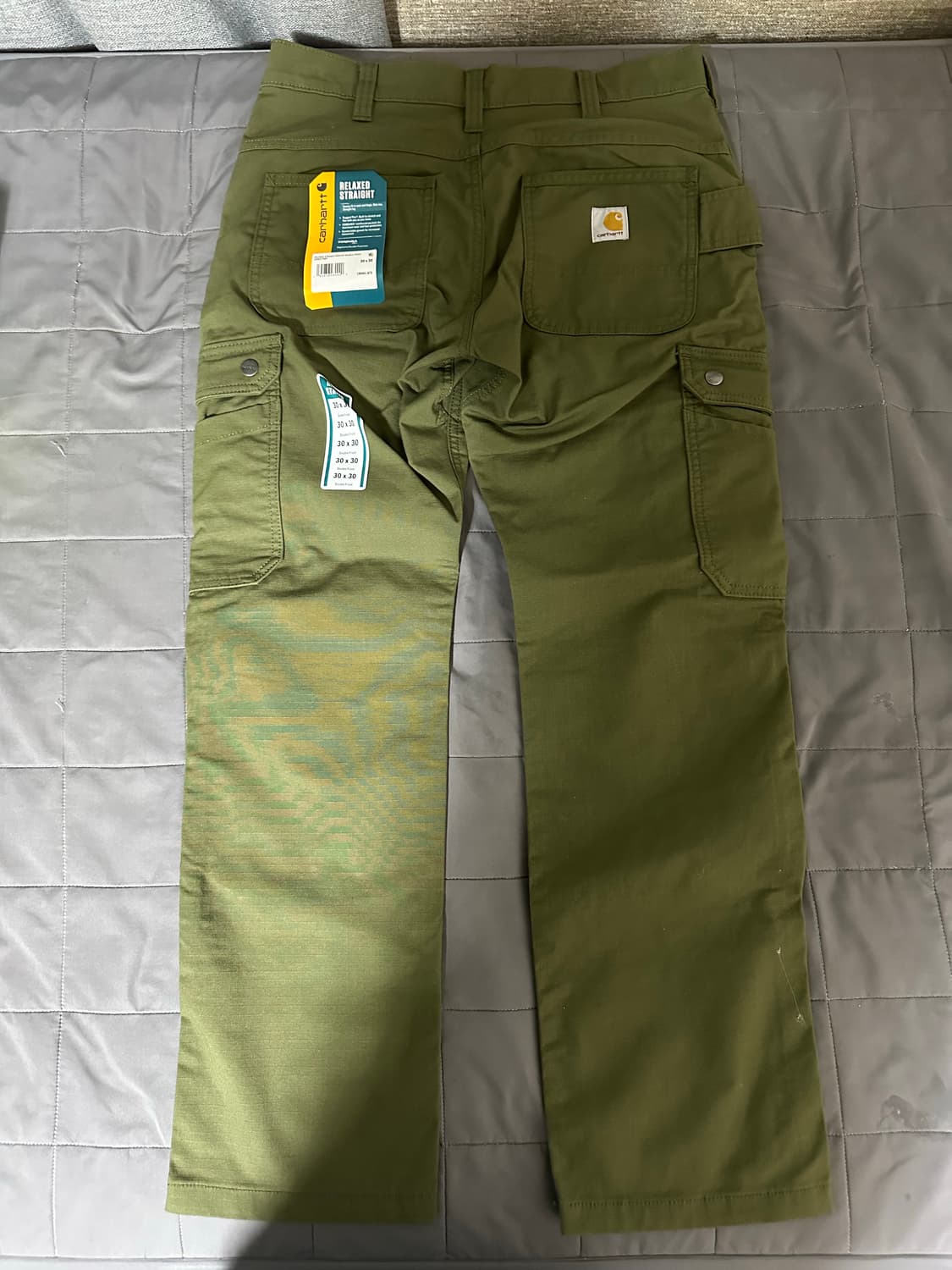 [새상품/30x30] 칼하트 립스탑 더블니 카고 팬츠 상품이미지2