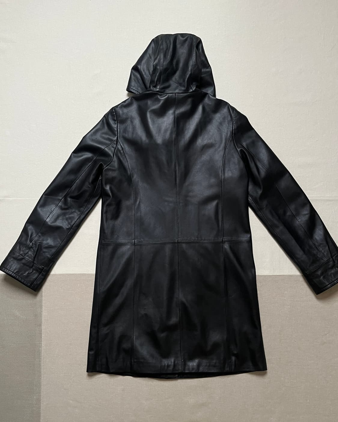 발망 레더 후드 코트 balmain 양가죽  상품이미지2