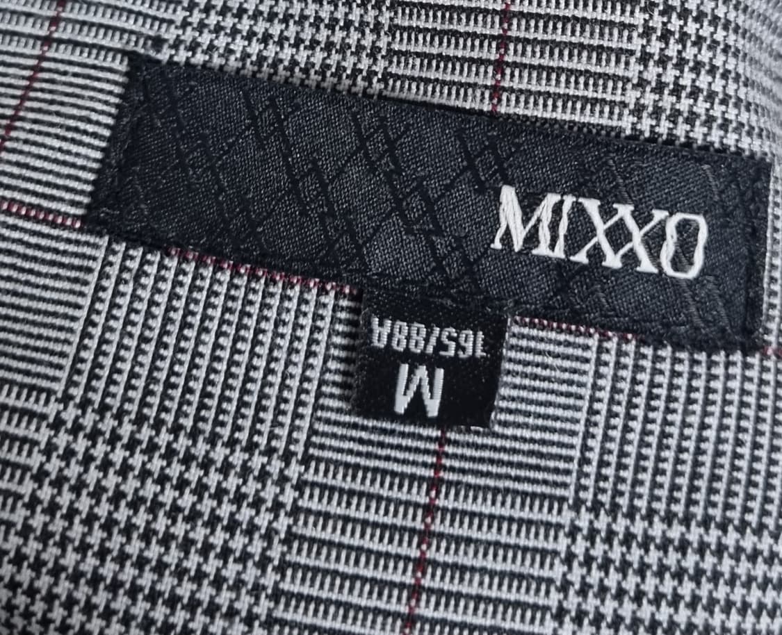 M ) MIXXO 미쏘 그레이 체크 뷔스티에 끈 원피스 상품이미지3