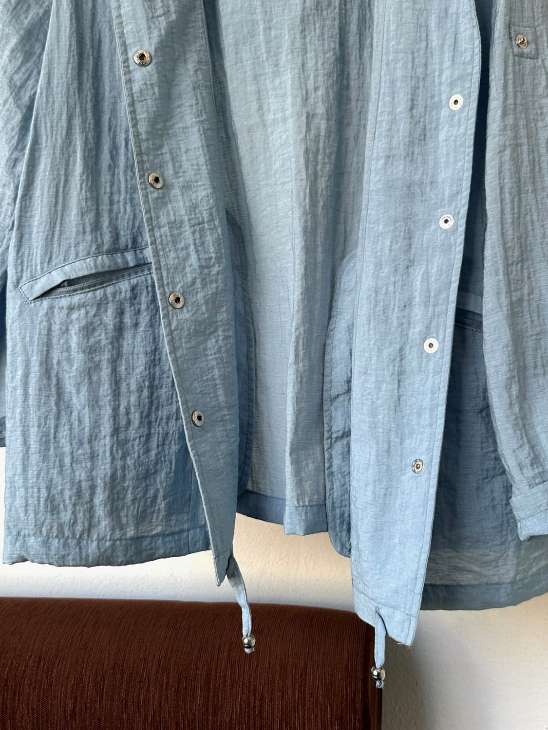Rayon nylon blend volume easy jacket 상품이미지5