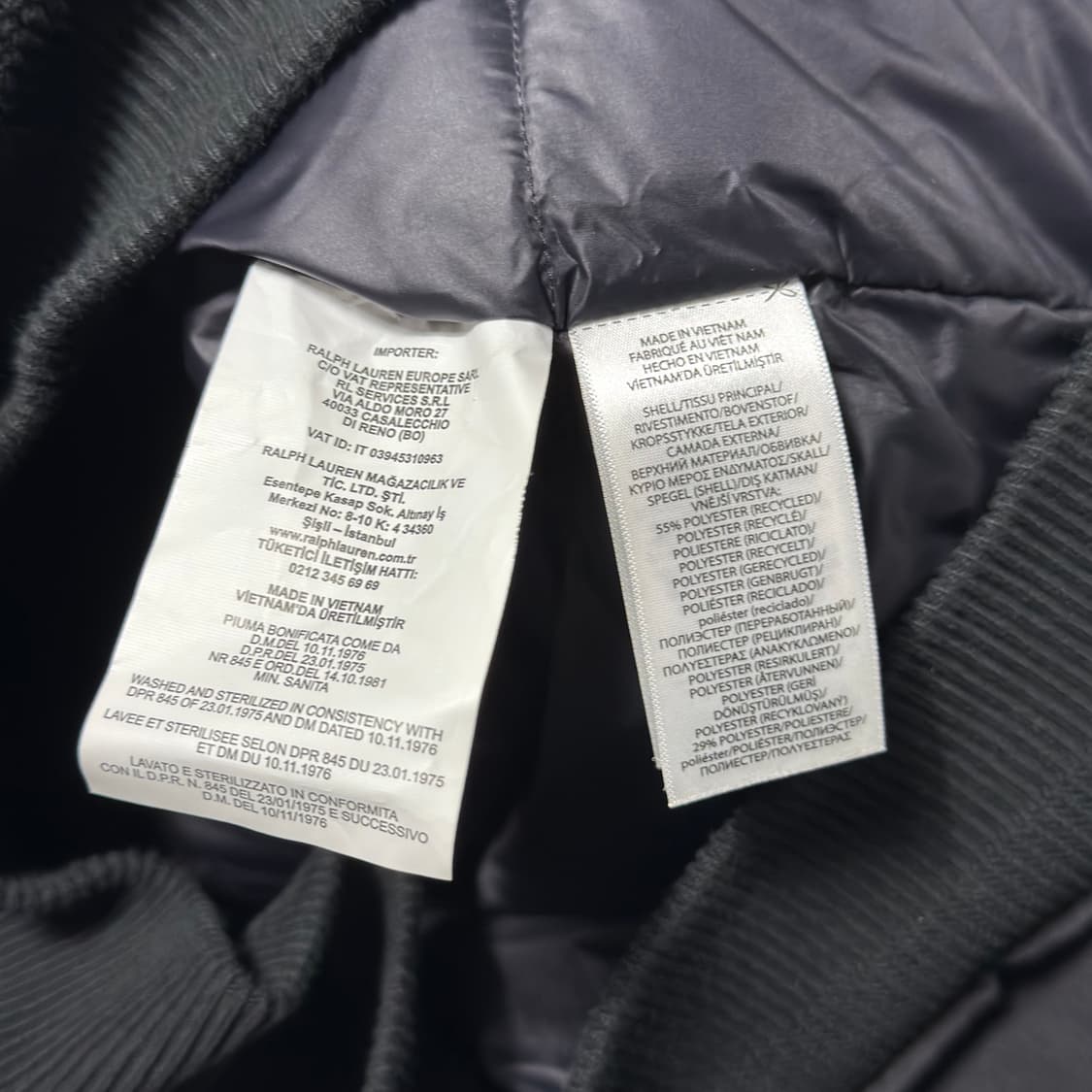 M 폴로랄프로렌 24fw 블랙 구스다운 패딩  상품이미지5
