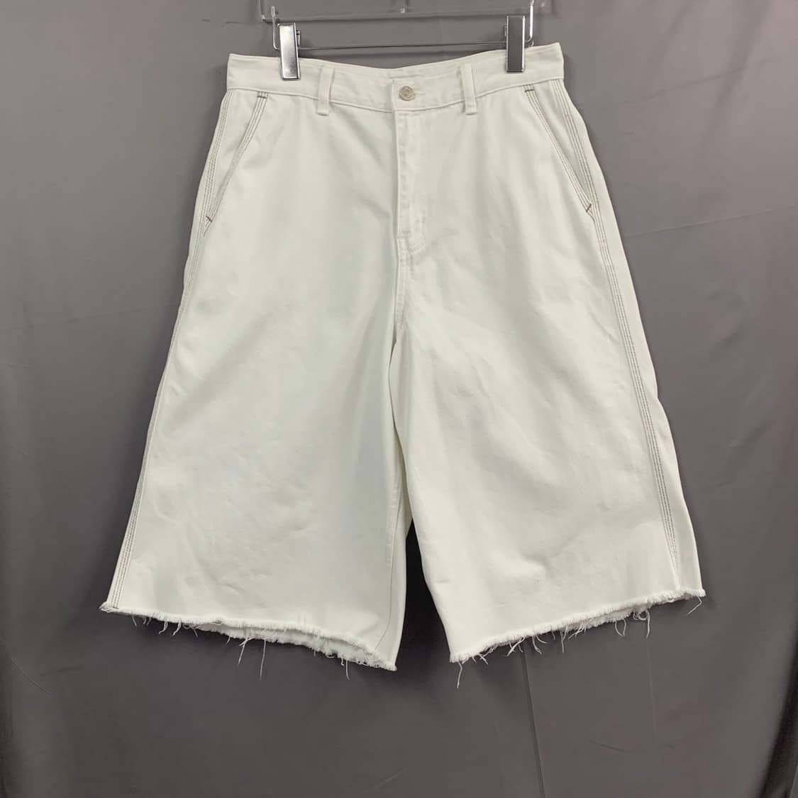 L ORR 오르 컷오프 와이드 버뮤다 데님 쇼츠 청반바지 상품이미지1