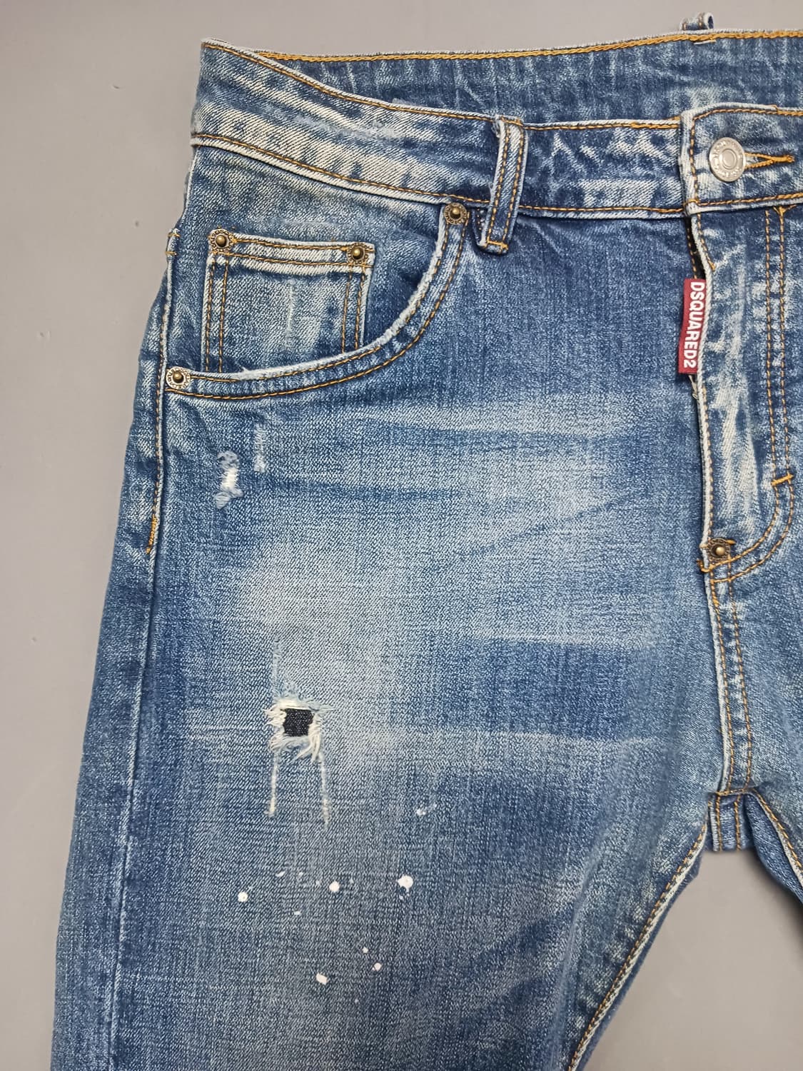 [30] 디스퀘어드2 백포켓로고 스트레이트진 청바지 상품이미지2