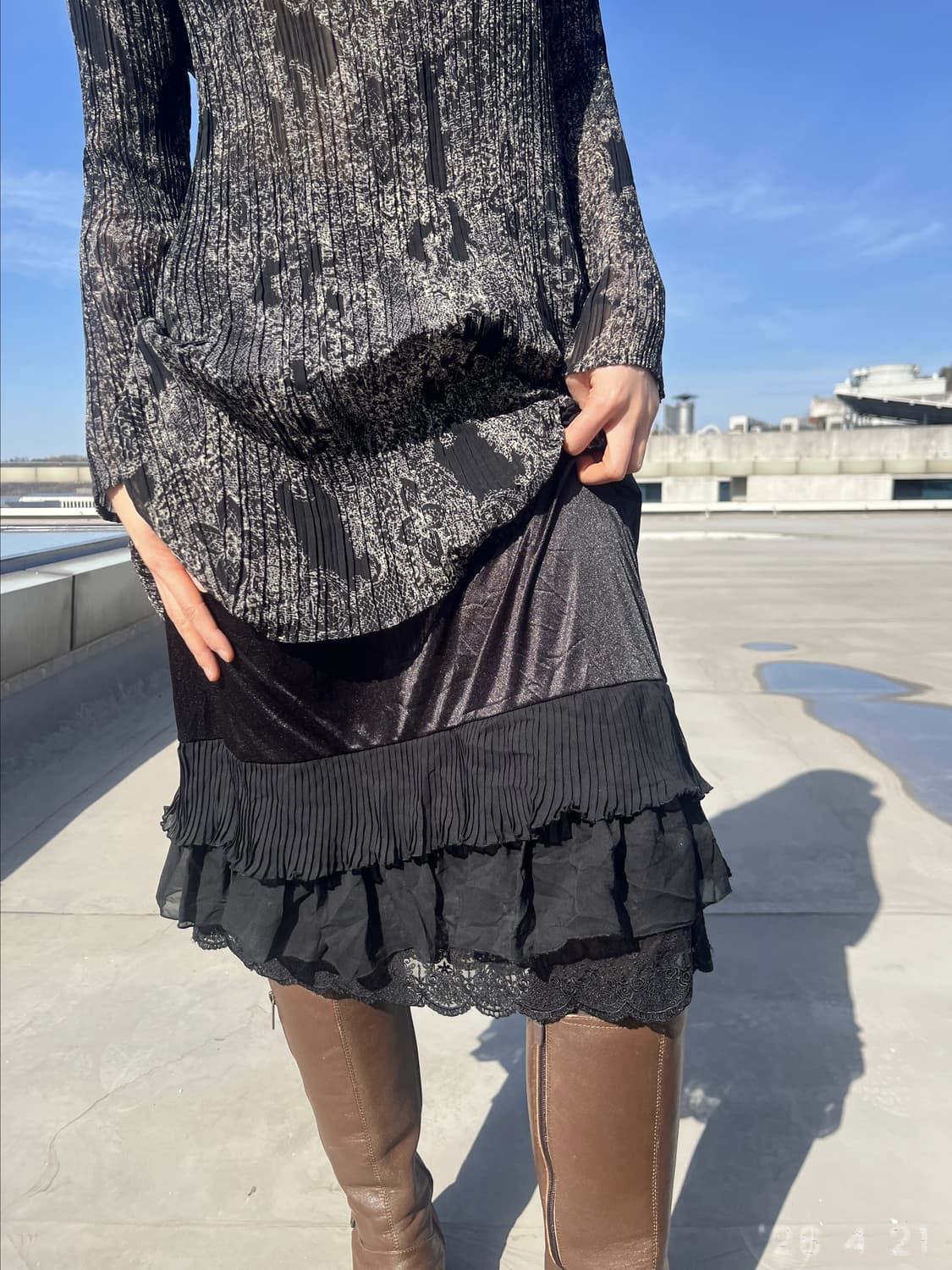 Tiered Ruffle Skirt 레이어 러플 스커트 상품이미지4