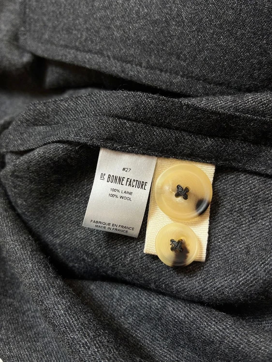 드본팩쳐 100% 울 솔리드 프렌치 자켓 PN6363 상품이미지6