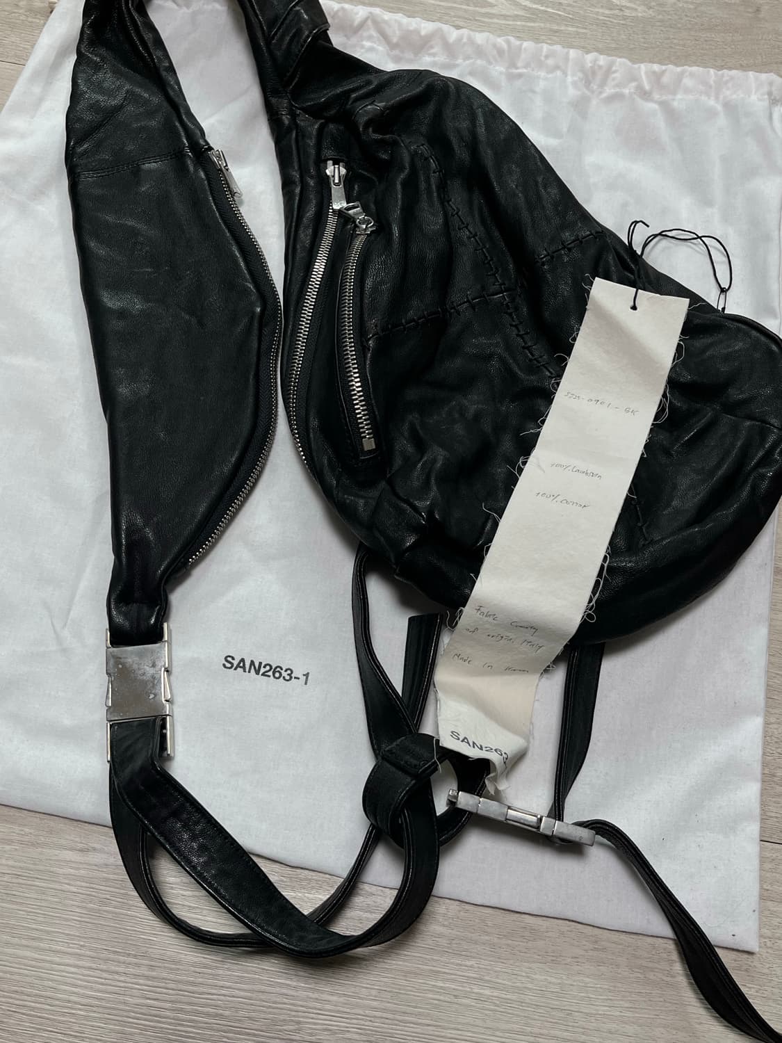 san263-1 레더 슬링 백 상품이미지2