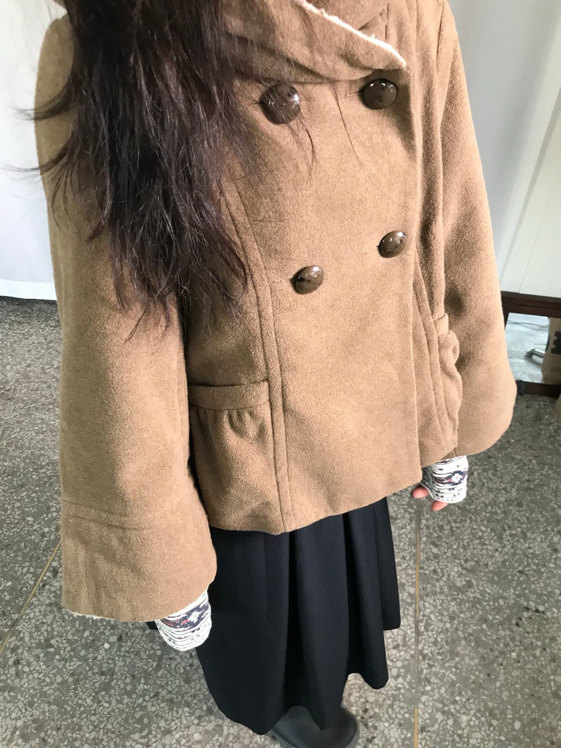 헤이즐 후드 숏 코트 상품이미지2