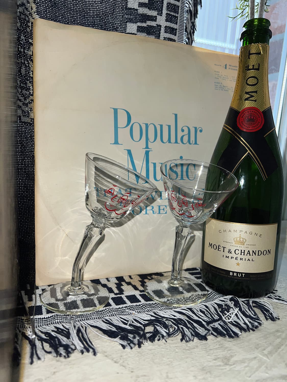 50sCrooked stem Tipsy Face Glass 상품이미지1