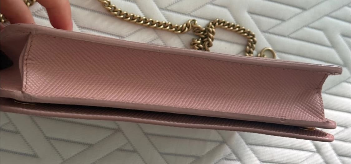 프라다 woc 체인 크로스백 지갑 가방 핑크 정품 상품이미지4