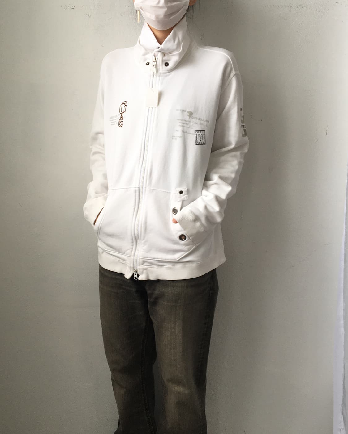High neck cotton zip up 상품이미지7