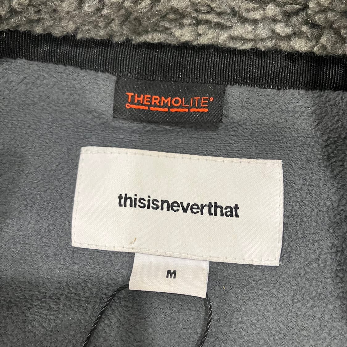 384 디스이즈네버댓 플리스 후리스 자켓 그레이 상품이미지3