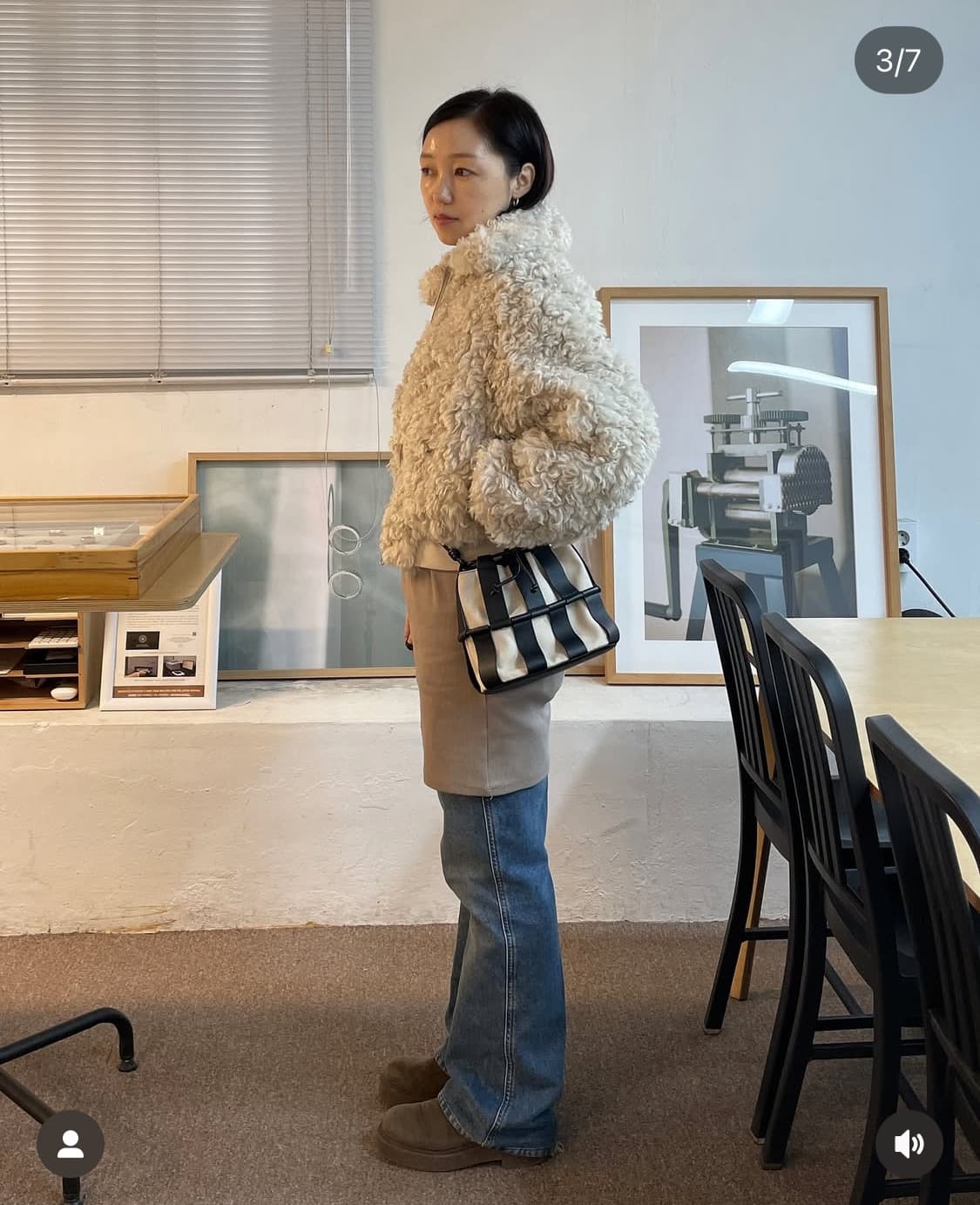 헤레우 리네라백 블랙 새상품 (정가 710,000원) 네모세모님 착용 상품이미지1