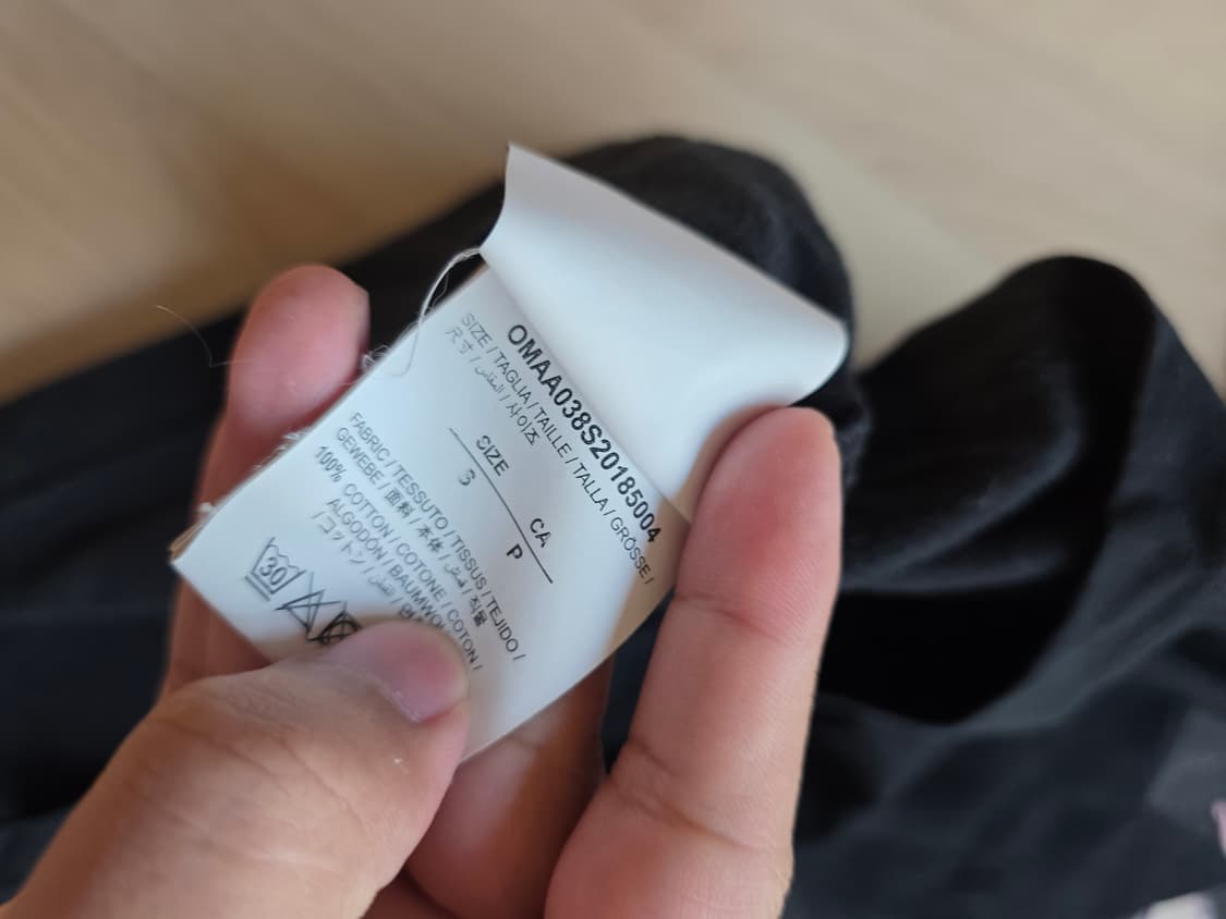 오프화이트 카라바죠 애로우 반팔티 상품이미지4