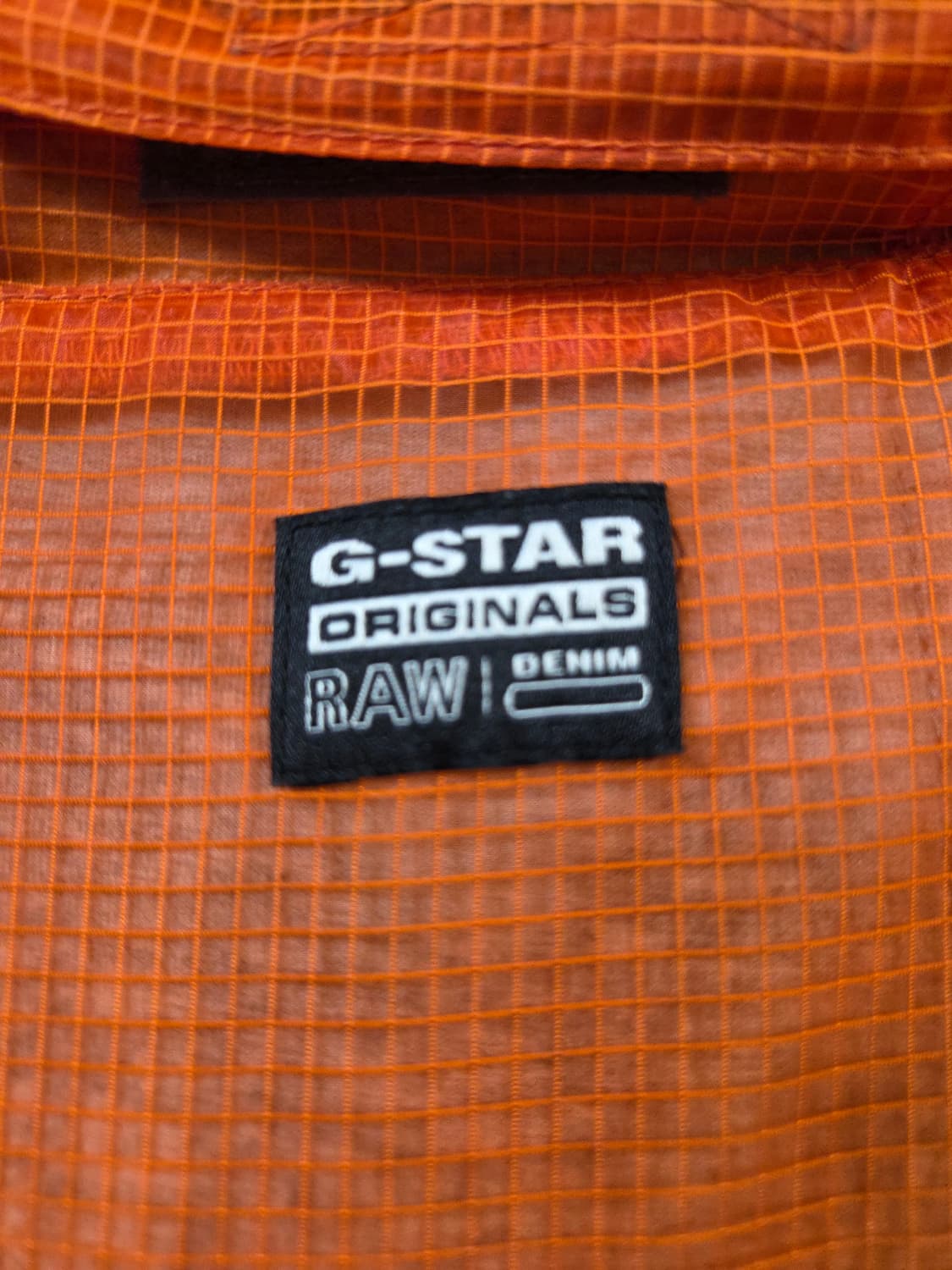G-STAR 오렌지색 시스루 바람막이 점퍼(XS) 상품이미지5