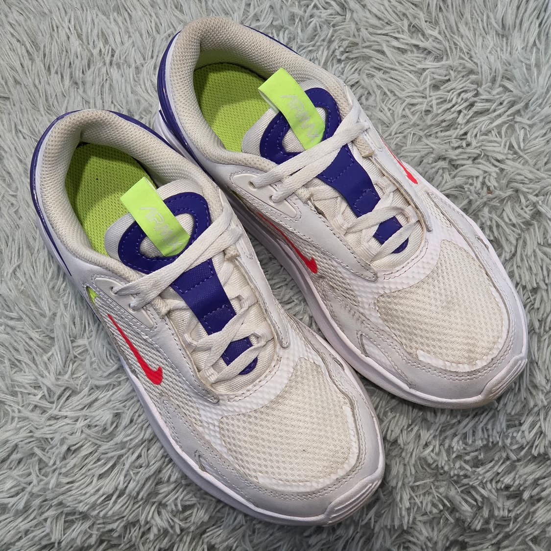 5q-16:나이키 에어맥스 CW1626103 화이트네온 (22.5cm) 상품이미지5