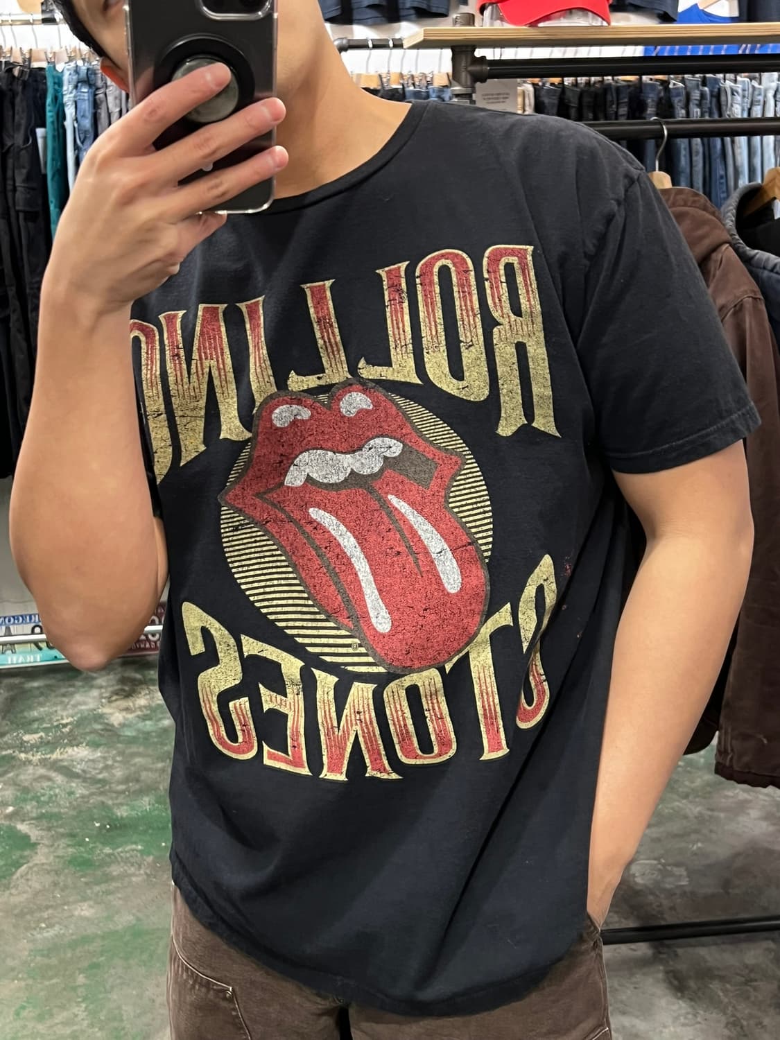 [XL] 롤링스톤즈 밴드티 오피셜 머천다이즈 반팔티 크랙 프린팅 굿즈 상품이미지3