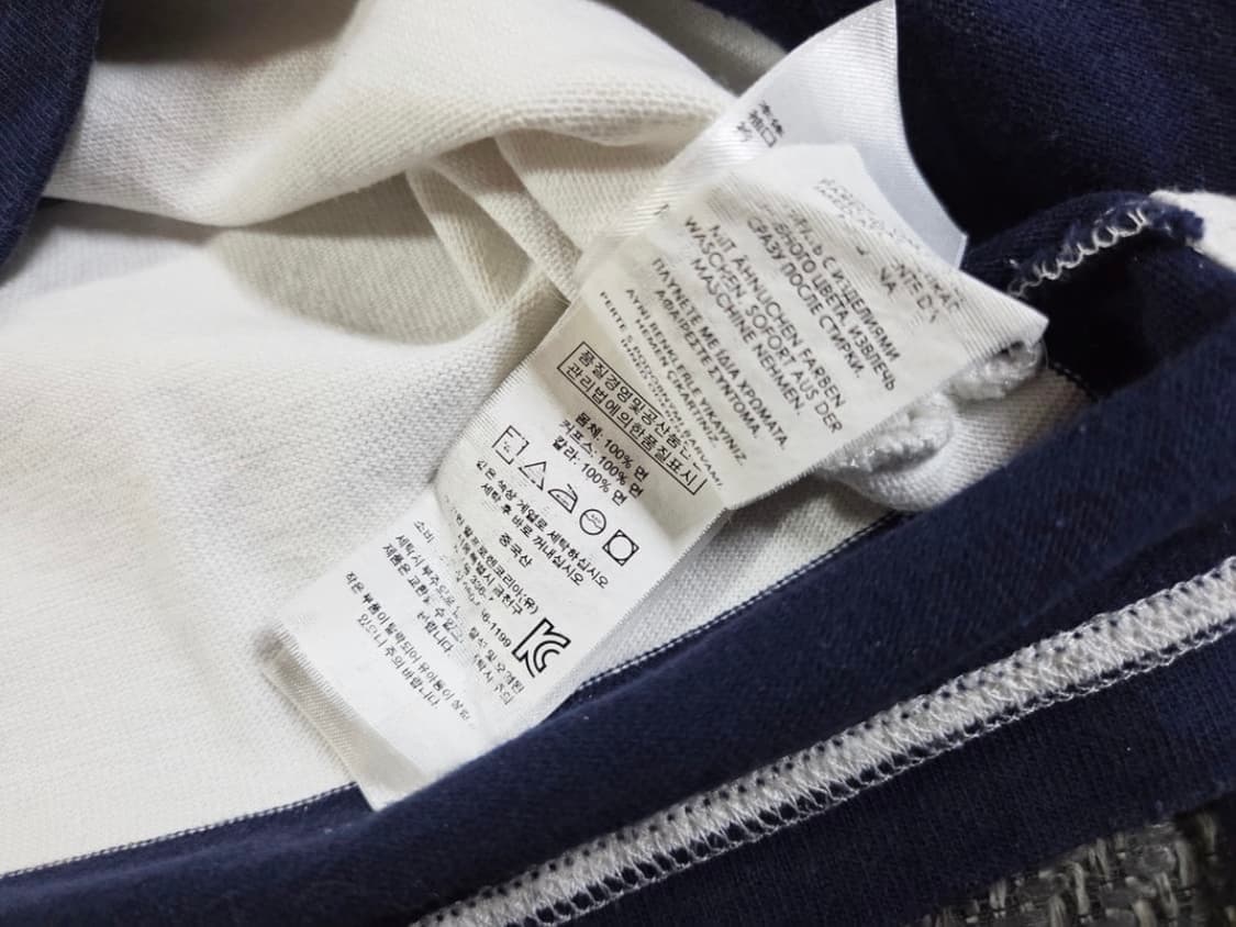 폴로랄프로렌 네이비 화이트 럭비 티셔츠 상품이미지4