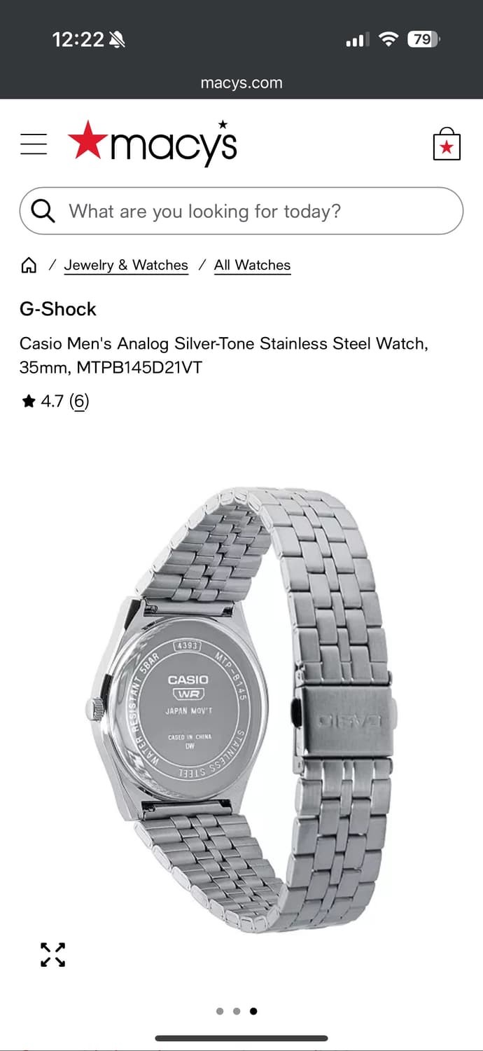 카시오 티파니 컬러 시계 상품이미지3