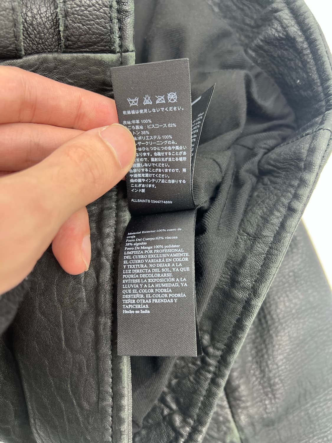올세인츠 양가죽 레더자켓 상품이미지7