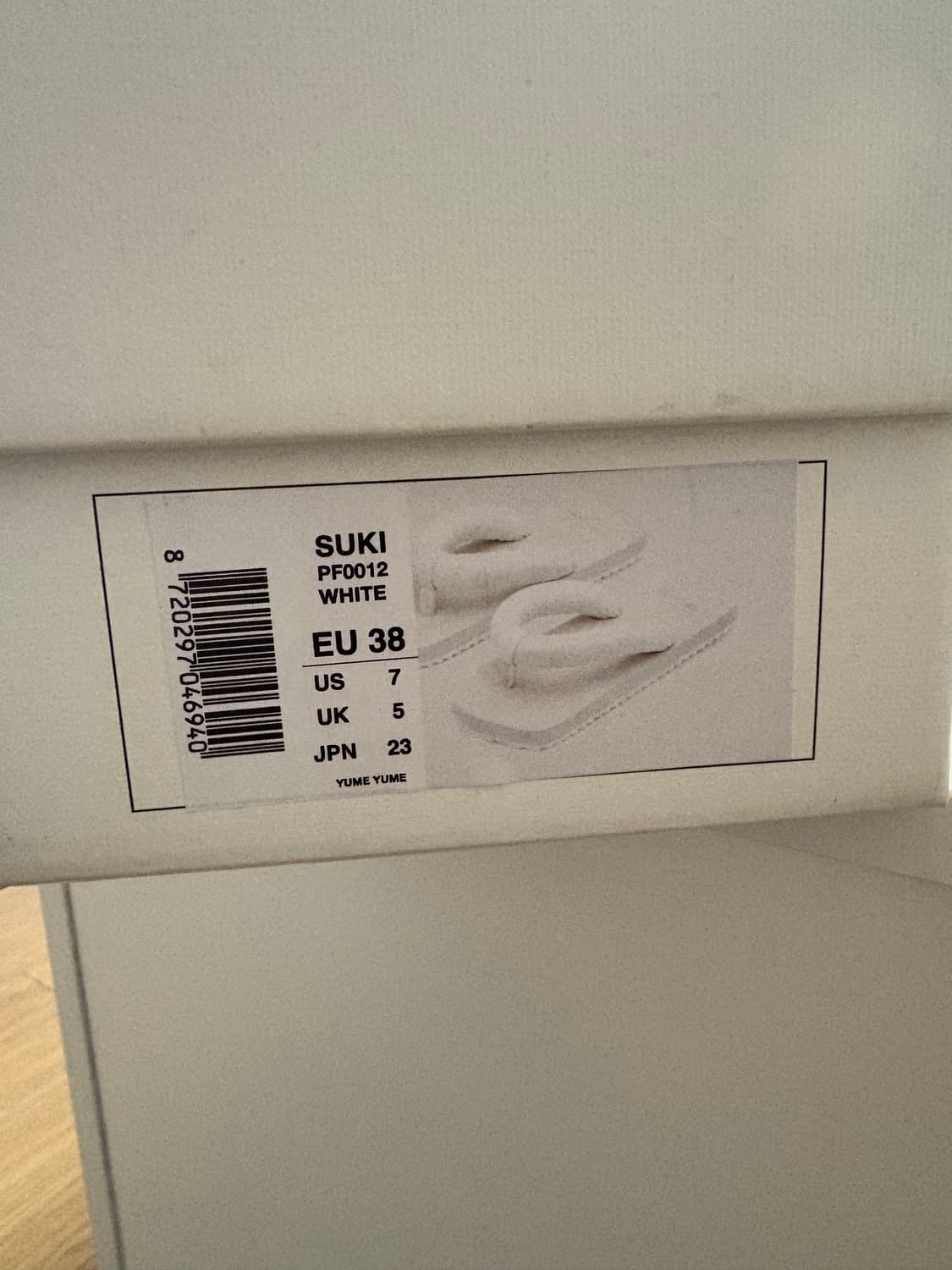 유메유메 수키 패딩레더 플립플랍 38 새상품 상품이미지9