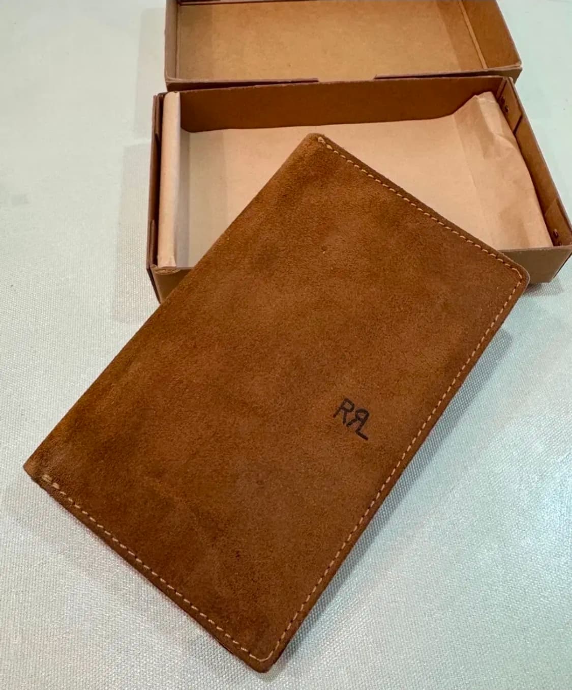 RRL 더블알엘 러프 스웨이드 가죽 지갑 상품이미지4