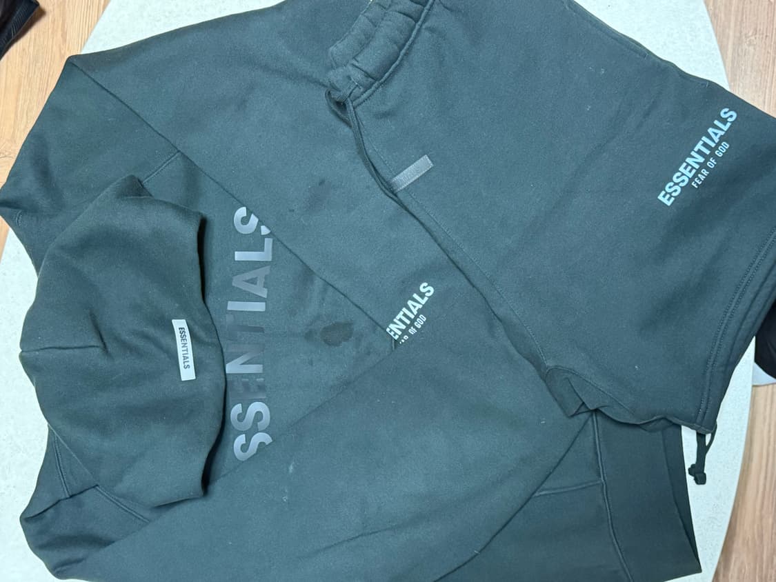 에센셜 후드티(m) 바지(s) 셋업 상품이미지2