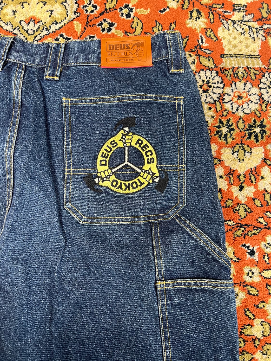 [34] 데우스 레코드 빅펠라 카펜터 데님 팬츠 상품이미지3