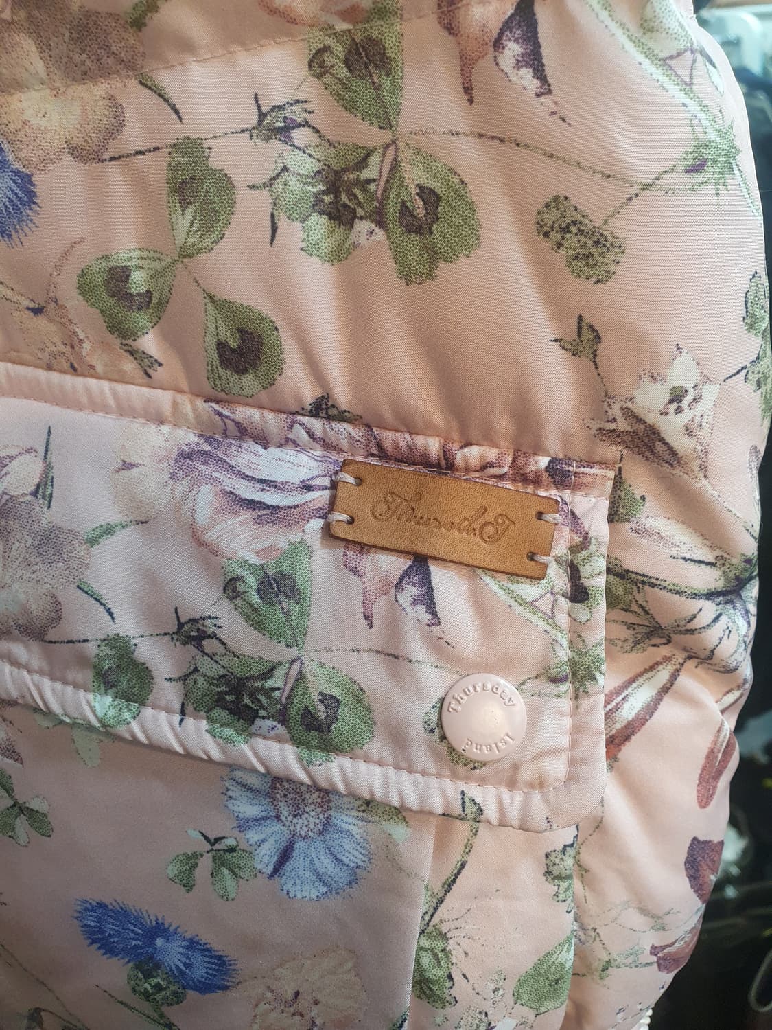 Thursday Island 꽃무늬 오리털 패딩 S 상품이미지7