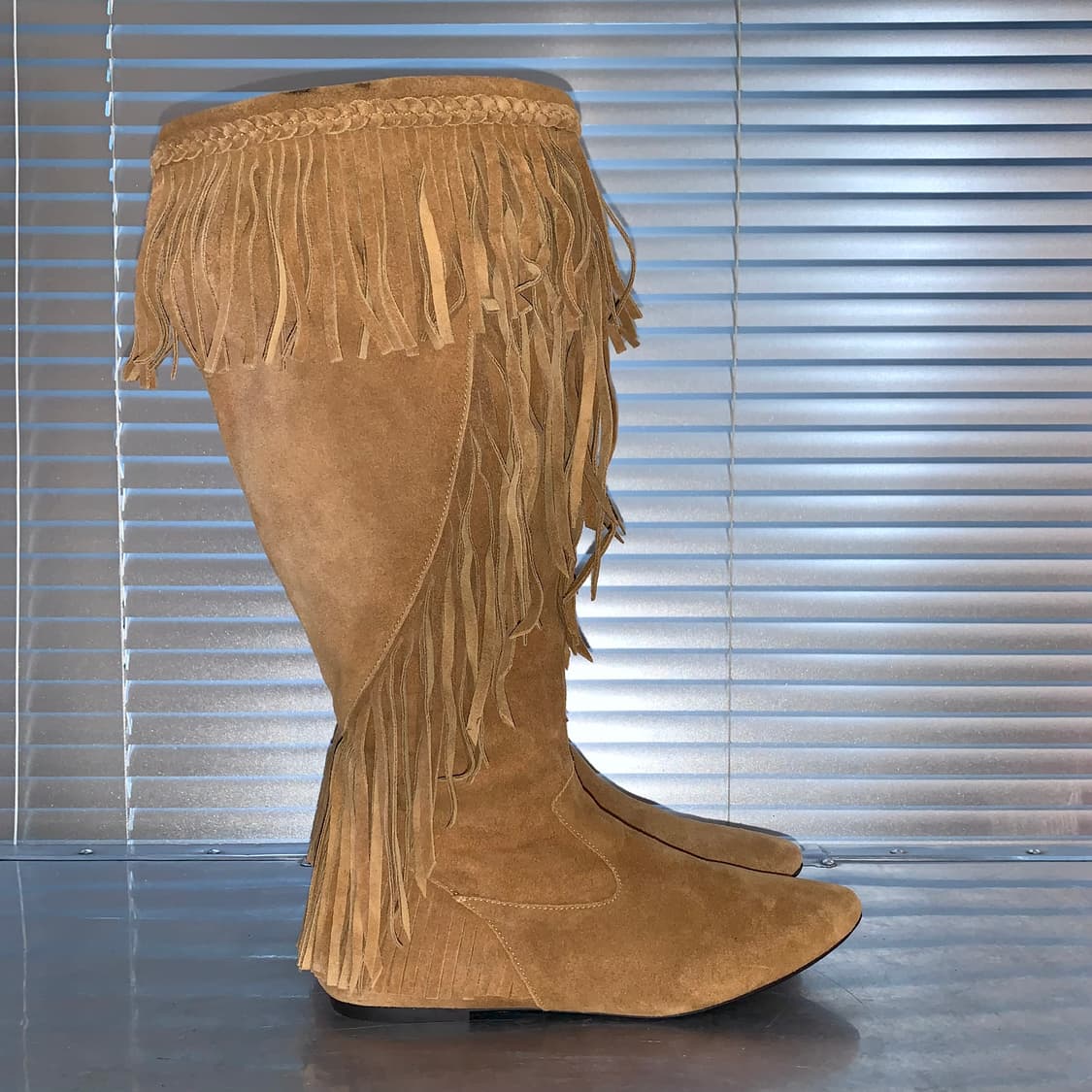 00s 샘 에델만 스웨이드 프린지 포인트 부츠 상품이미지6