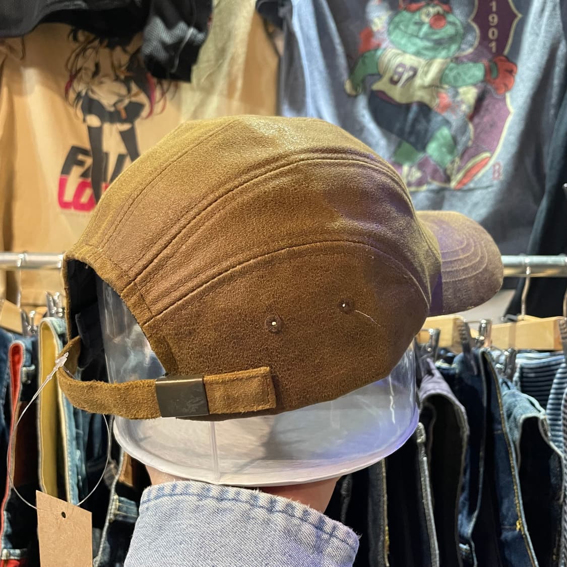 1990s NIKE 나이키 스우시 레더 캡 상품이미지3