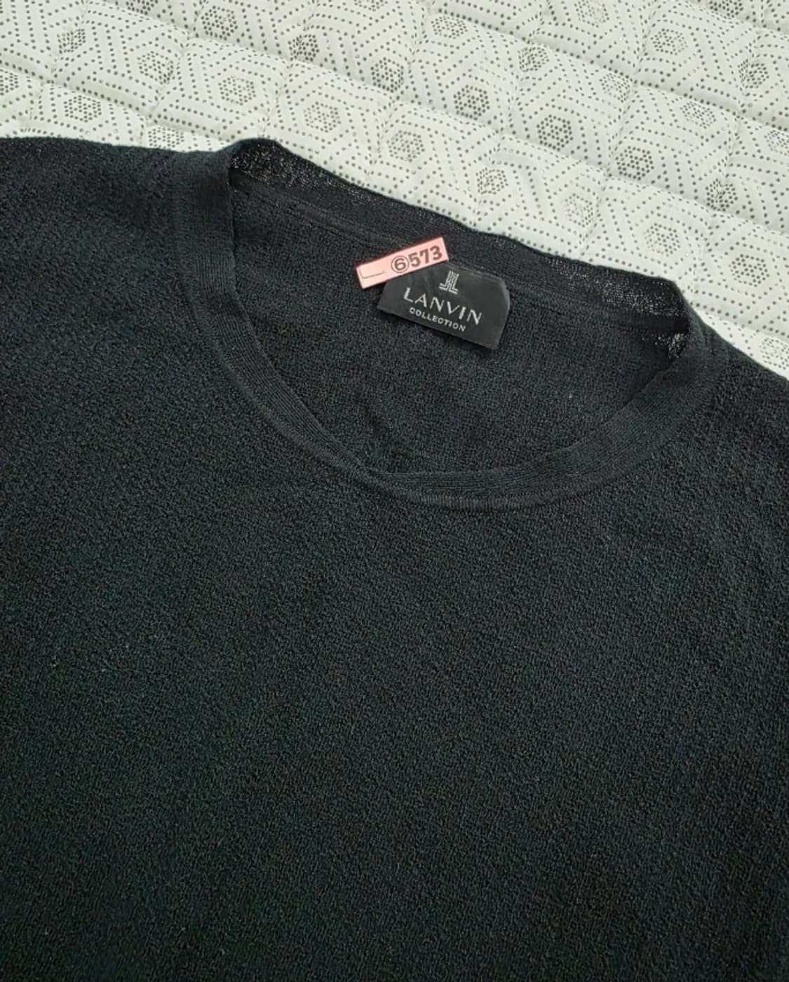 랑방 컬렉션 여성 블랙 삼선 니트 FREE 상품이미지4