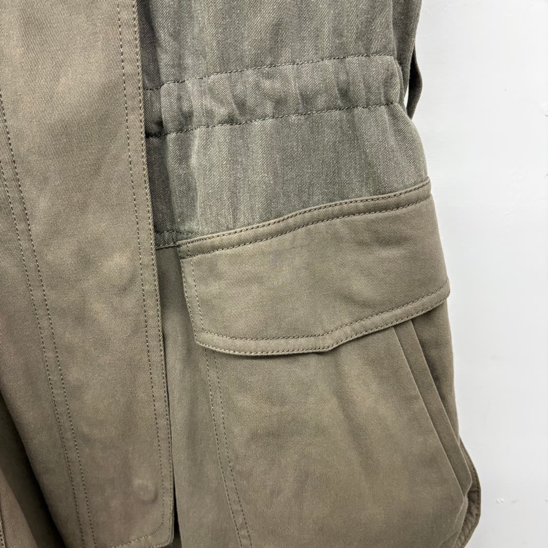 타임 카키색 후드 야상 점퍼 여/L 상품이미지5