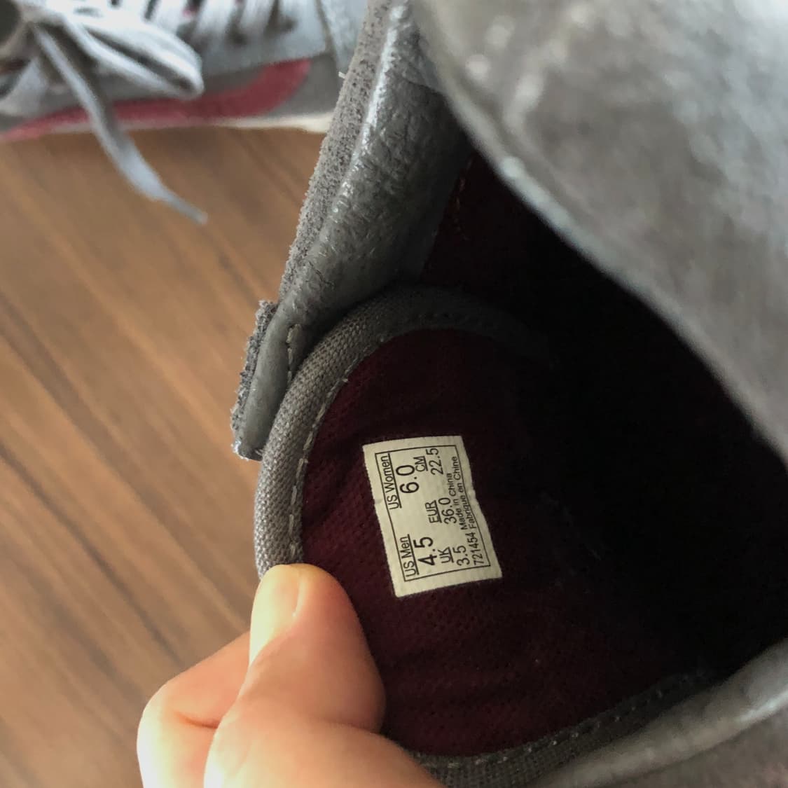 반스 올드스쿨 그레이 와인 스니커즈 운동화 데일리 상품이미지9