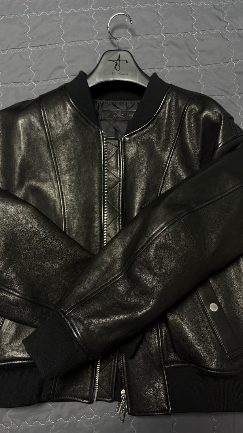 느와르라르메스 가죽자켓 MA-1 48사이즈 상품이미지3