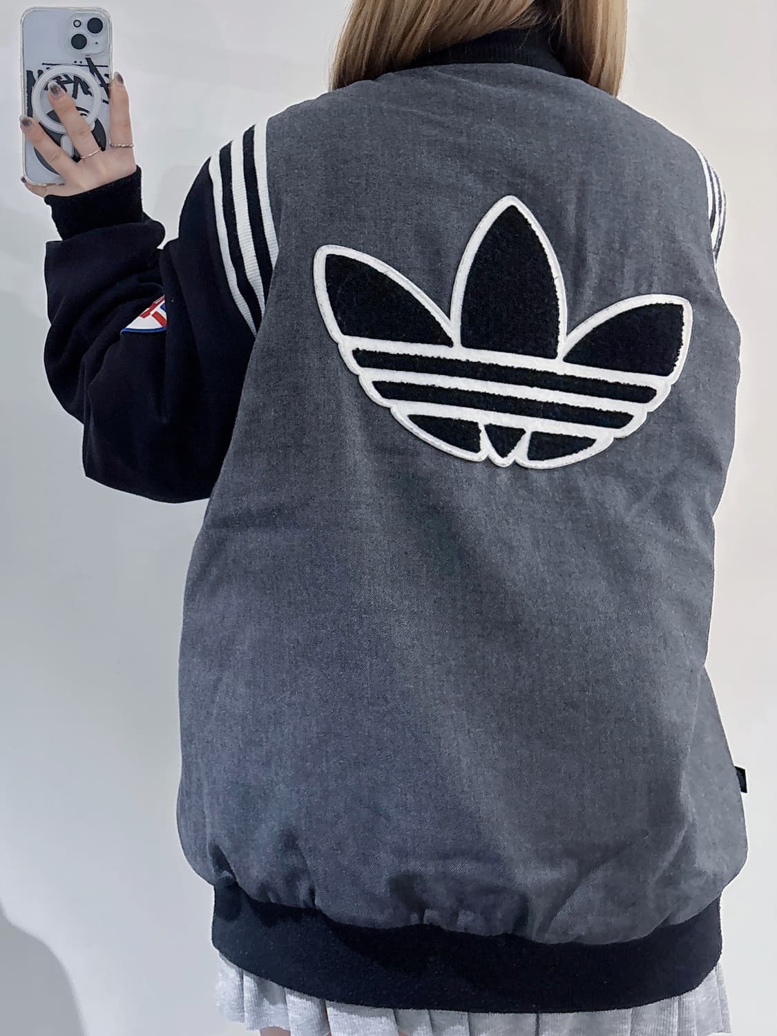 아디다스 레오파드 빅로고 바시티자켓 상품이미지3