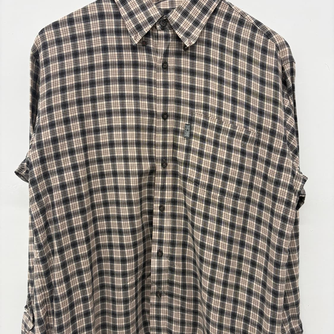 MCM 빈티지 체크 셔츠 남방 M 상품이미지2