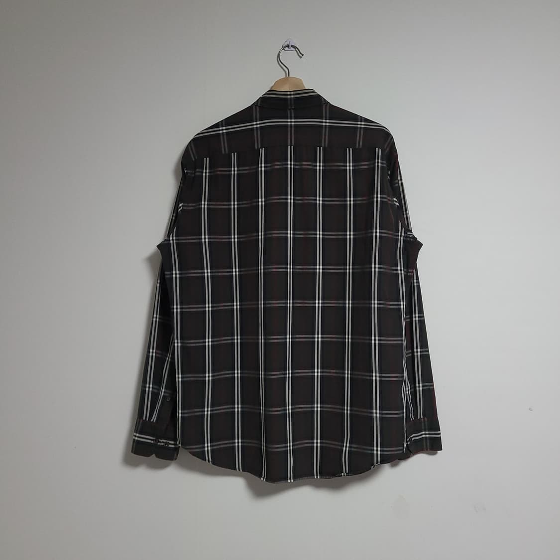 (110) BEANPOLE  빈폴 체크 남방 셔츠 슬림핏 상품이미지3