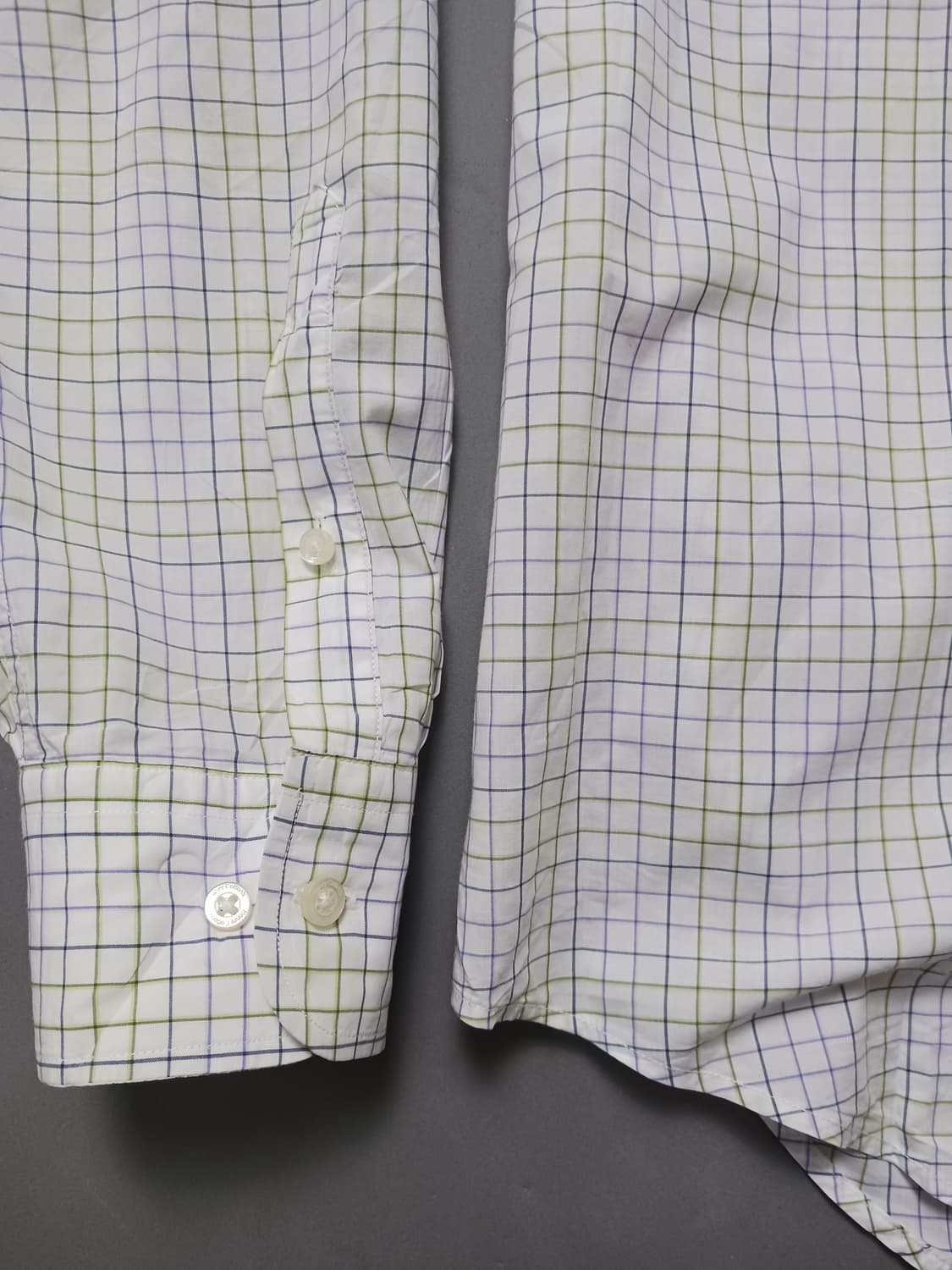 [40] 헨리코튼 체크 버튼 다운 셔츠 슬림핏 상품이미지5