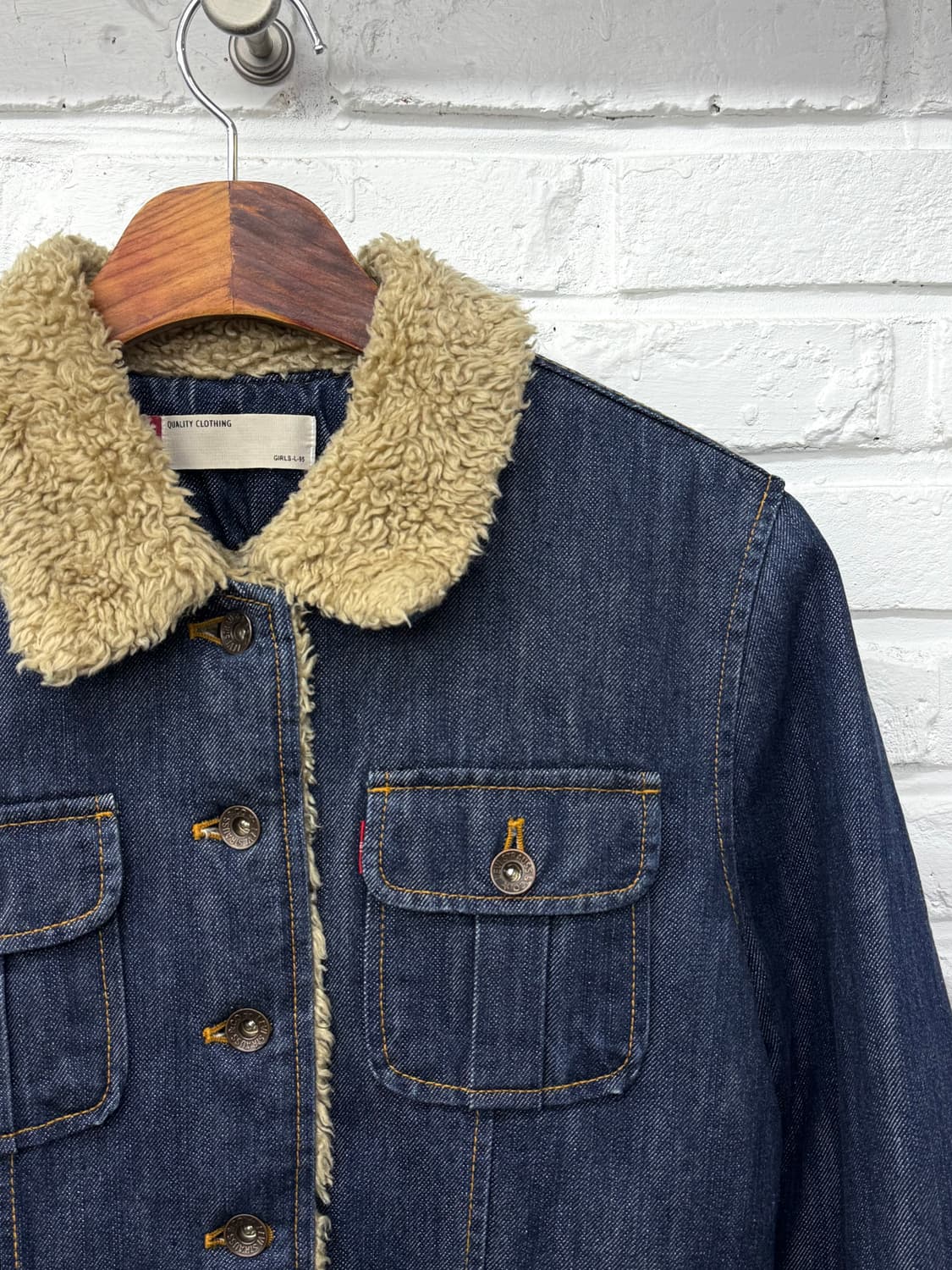 Levis 데님 쉐르파 트러커 자켓 상품이미지4