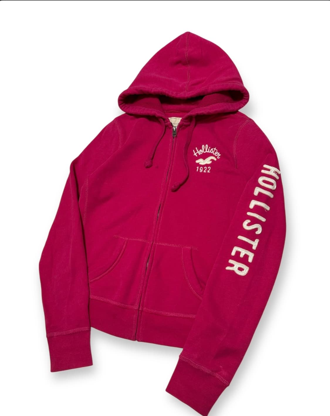 홀리스터 y2k 핑크 후드집업 상품이미지3
