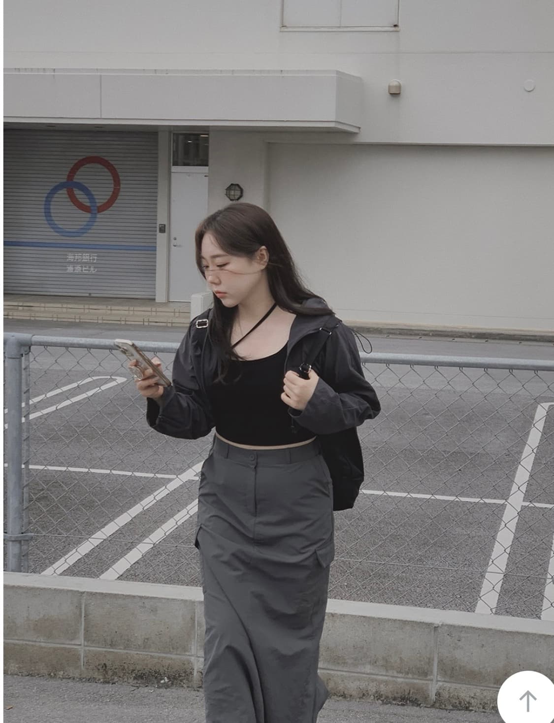 하비언니 made 유니크 나일론 카고 포켓 롱스커트 상품이미지7