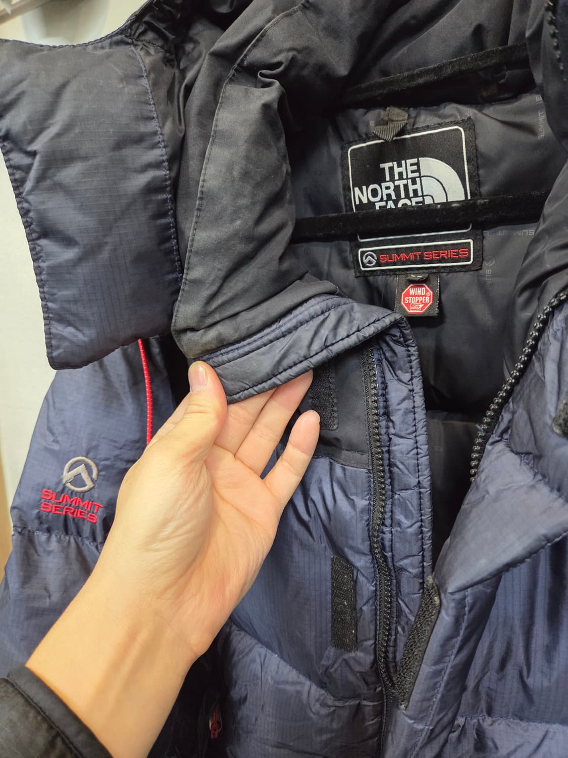 노스페이스 윈드스토퍼 700 구스다운 패딩 m 상품이미지8