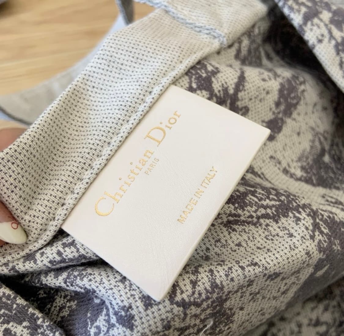 디올 리비에라 캔버스 토트백 그레이 상품이미지5