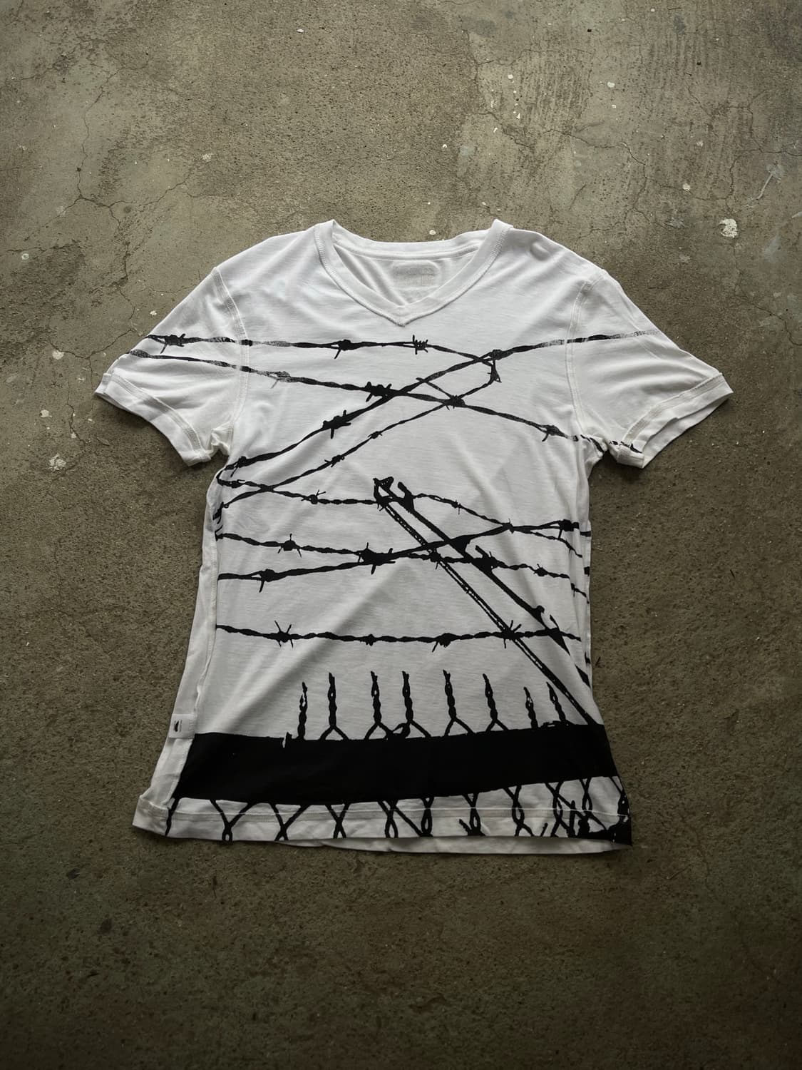 (Unknown)y2k both v neck t 상품이미지4
